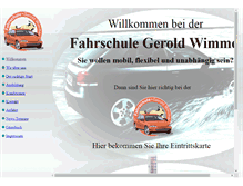 Tablet Screenshot of fahrschule-hoyerswerda-wimmer.de